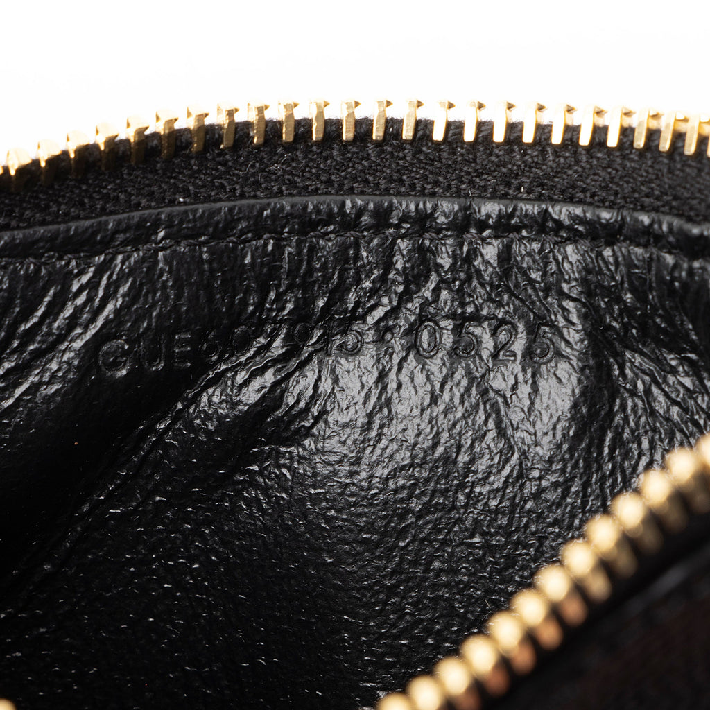 Saint Laurent Matelasse Grain de Poudre Monogram Fragments Zipper Card Case