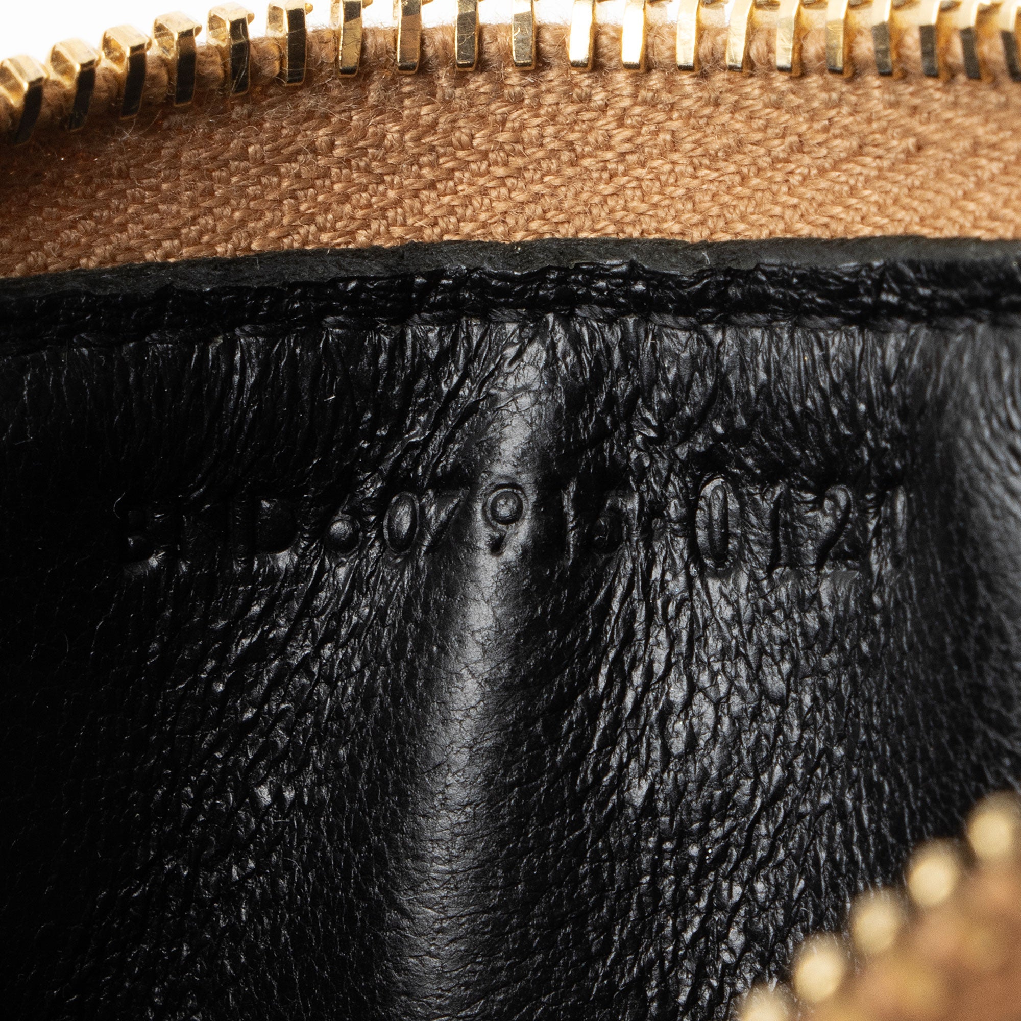 Saint Laurent Matelasse Grain de Poudre Monogram Fragments Zipper Card Case