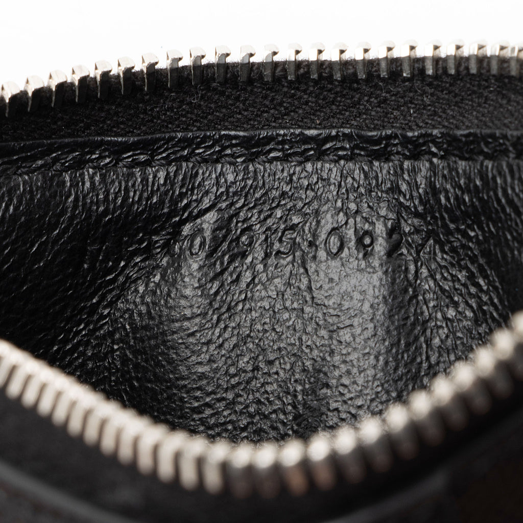 Saint Laurent Matelasse Grain de Poudre Monogram Fragments Zipper Card Case
