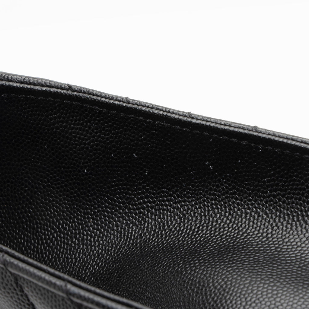 Saint Laurent Matelasse Grain de Poudre Monogram Large Shoulder Bag