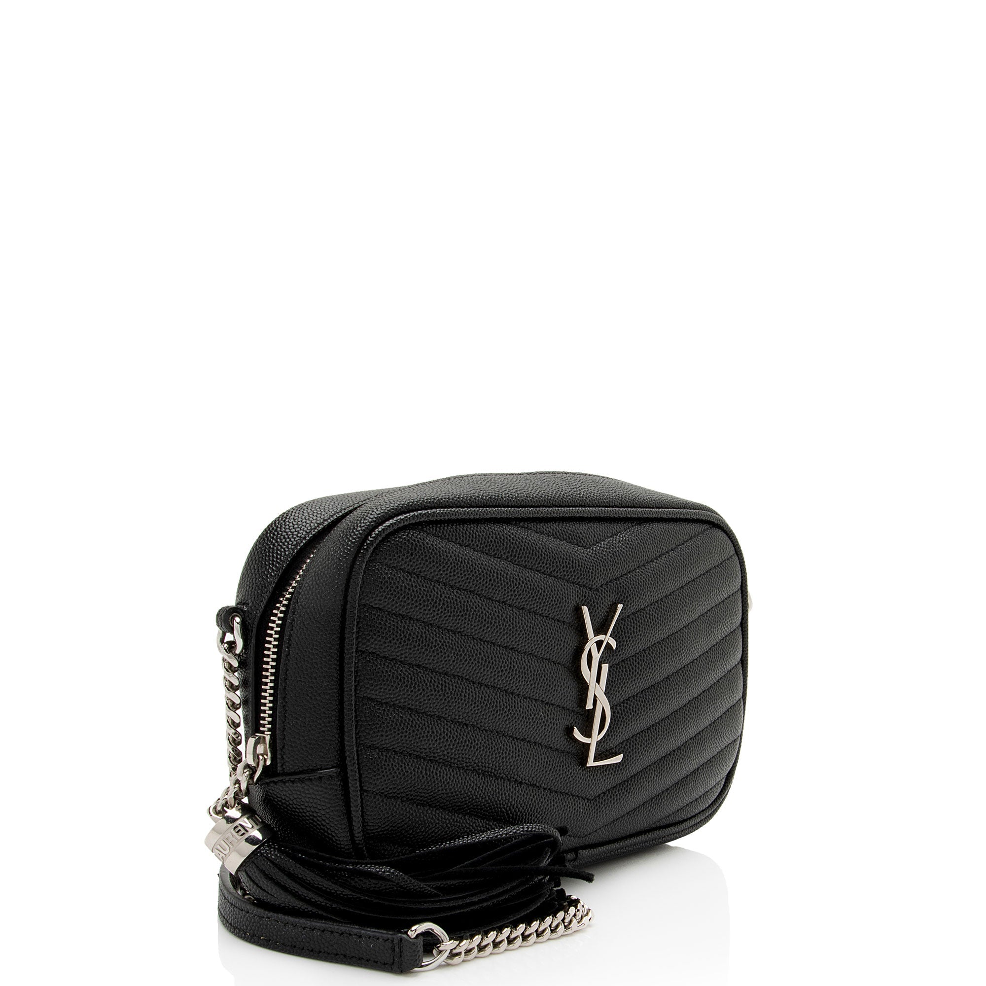 Saint Laurent Matelasse Grain de Poudre Monogram Lou Mini Camera Bag