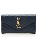 Saint Laurent Matelasse Grain de Poudre Monogram Wallet