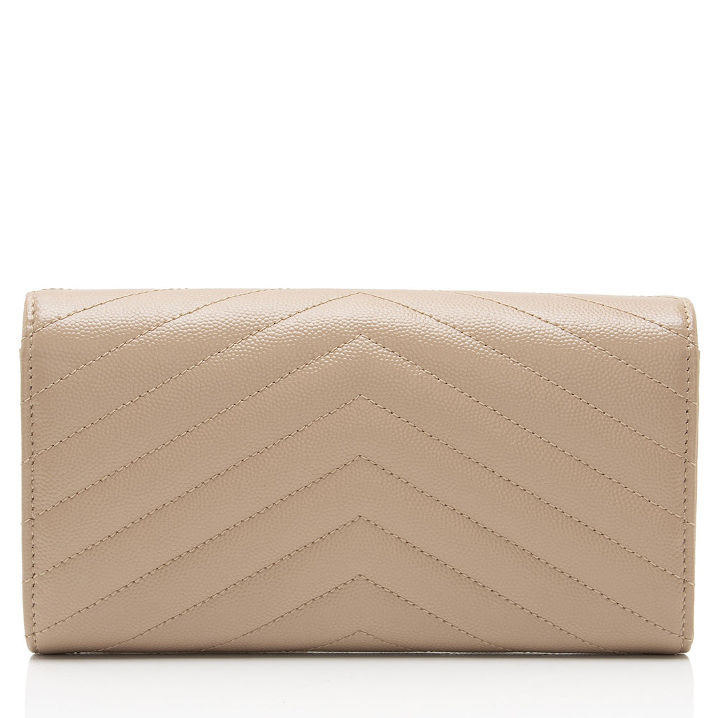 Saint Laurent Matelasse Grain de Poudre Monogram Wallet