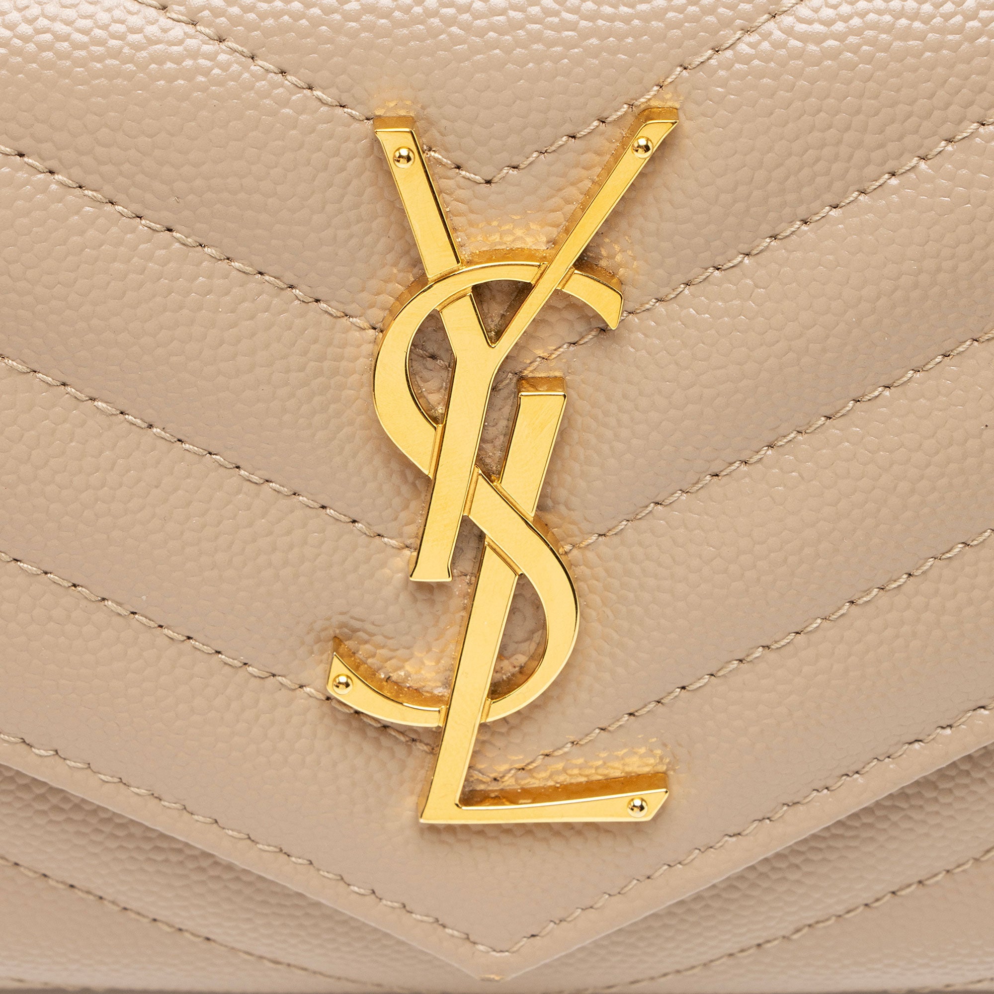 Saint Laurent Matelasse Grain de Poudre Monogram Wallet