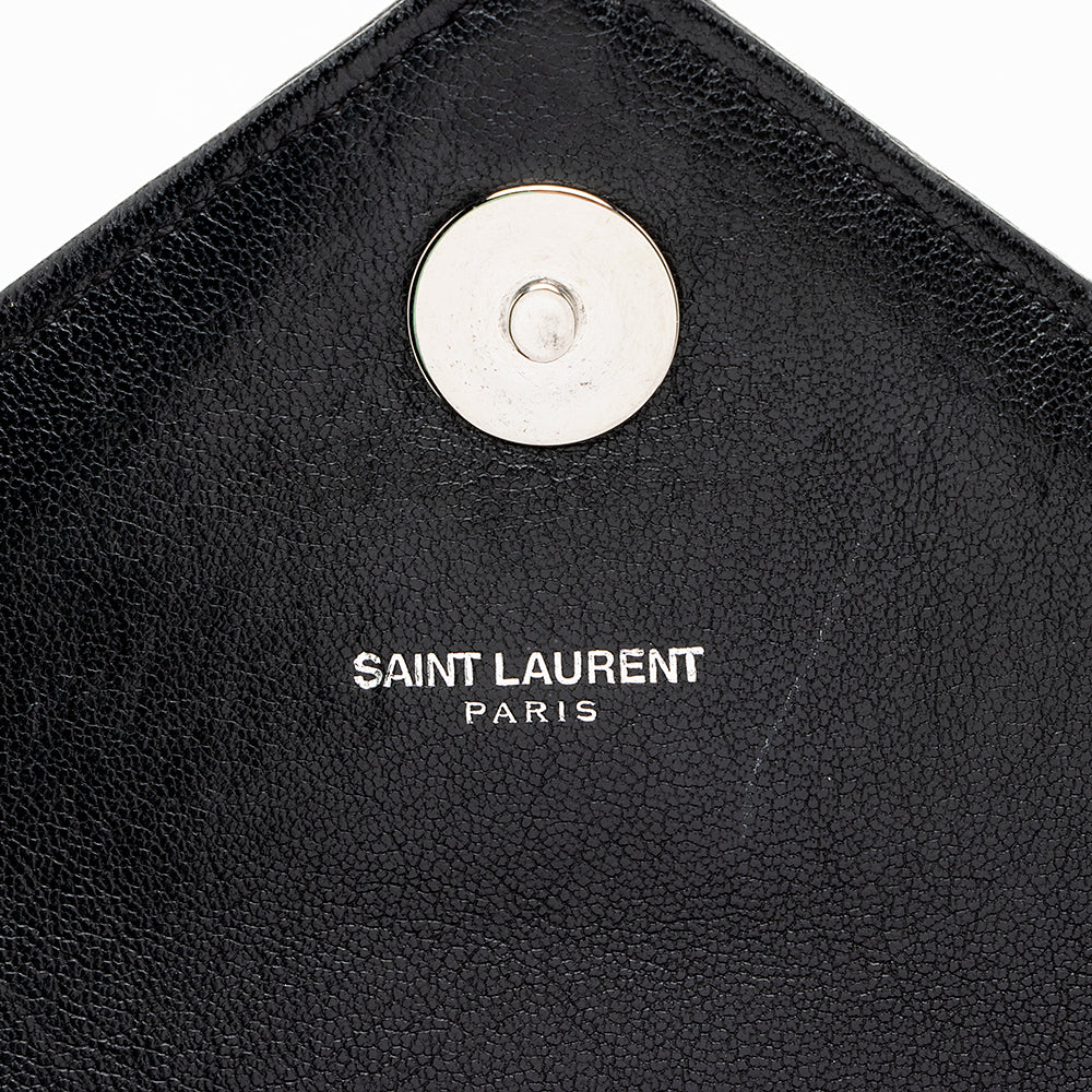 Saint Laurent Matelasse Lambskin Classic Monogram Large College Bag (SHF-18019)