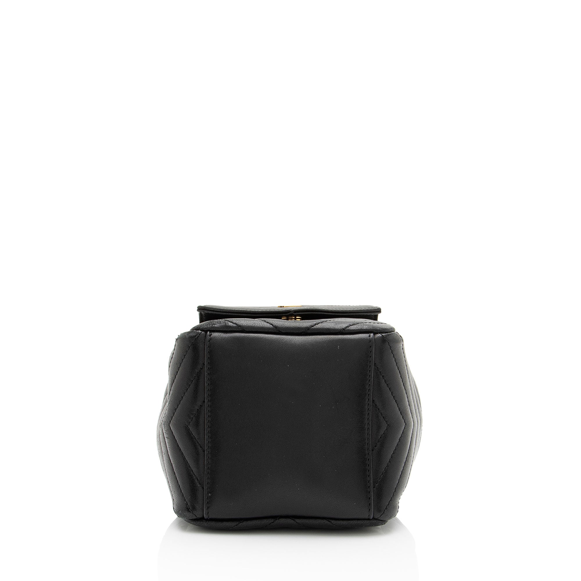 Saint Laurent Matelasse Lambskin Monogram Joe Nano Bucket Bag