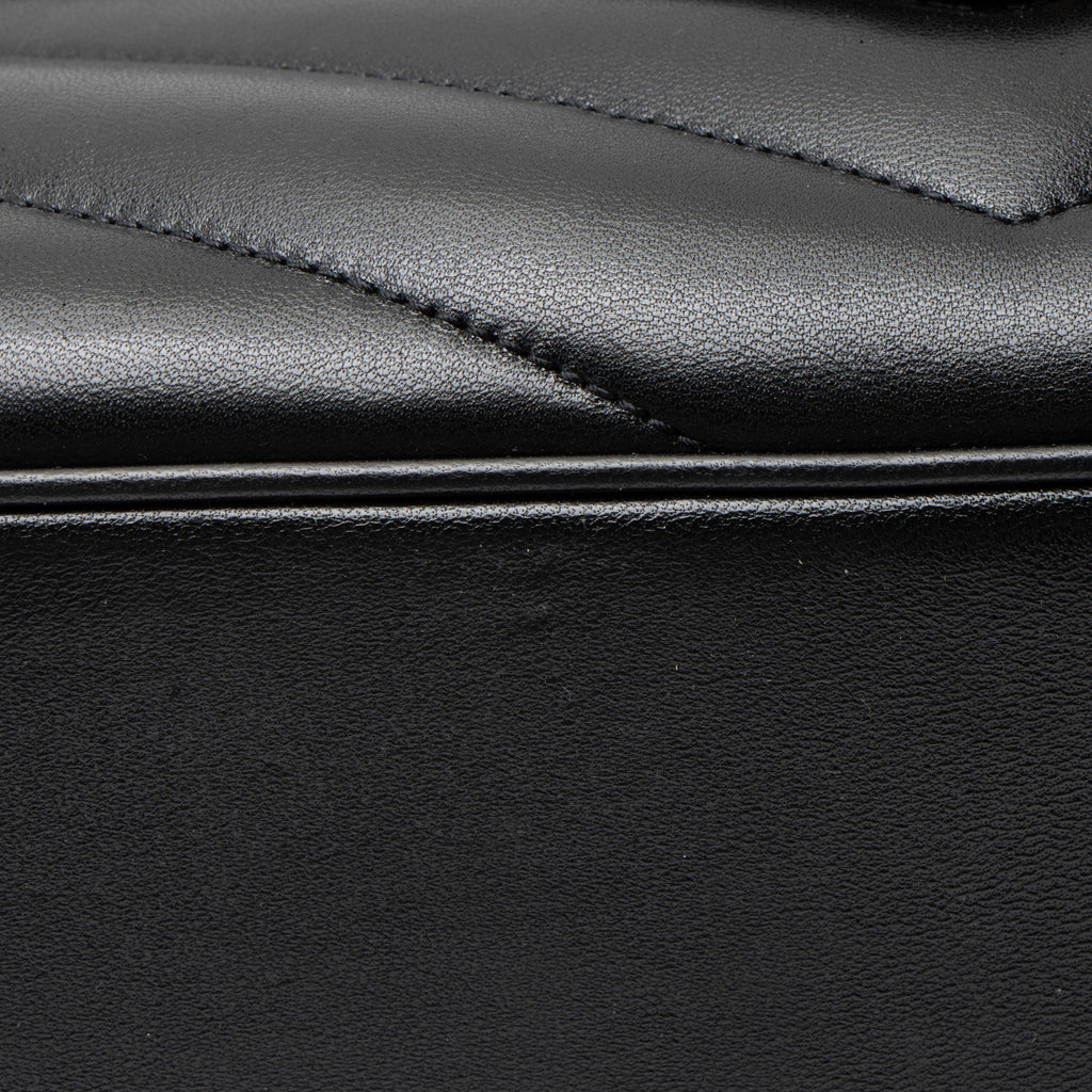 Saint Laurent Matelasse Lambskin Monogram LouLou Large NM Shoulder Bag