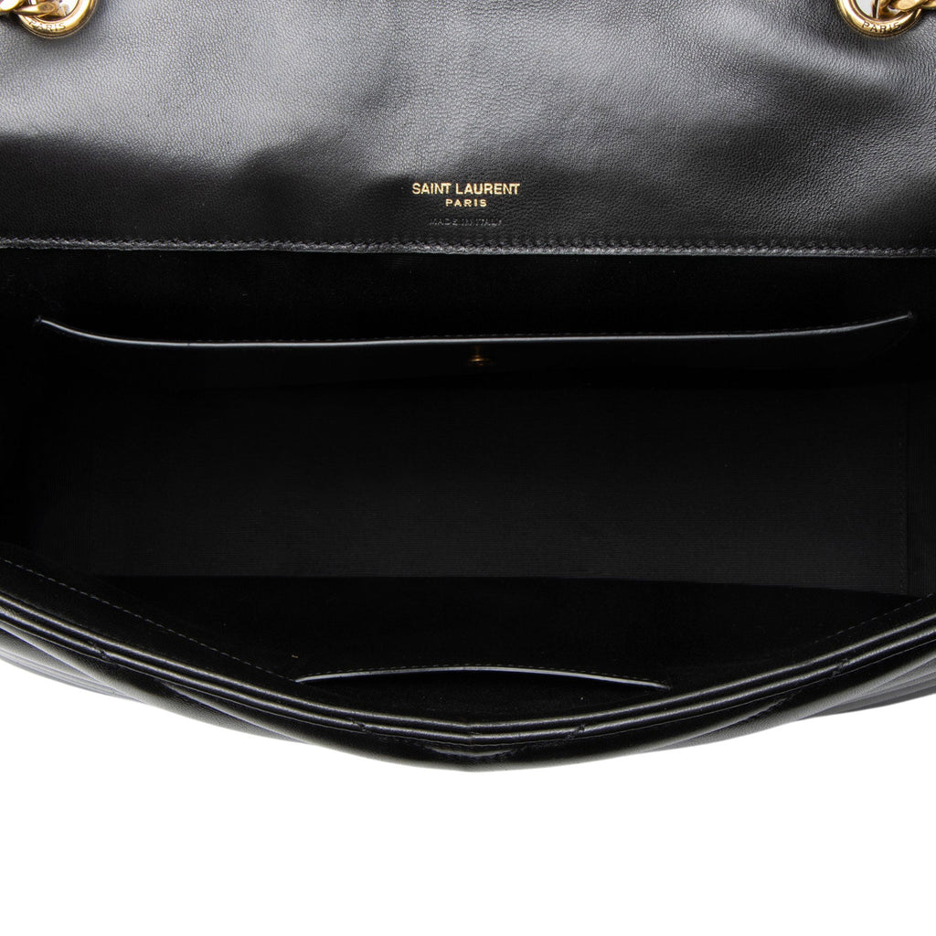 Saint Laurent Matelasse Lambskin Monogram LouLou Large NM Shoulder Bag