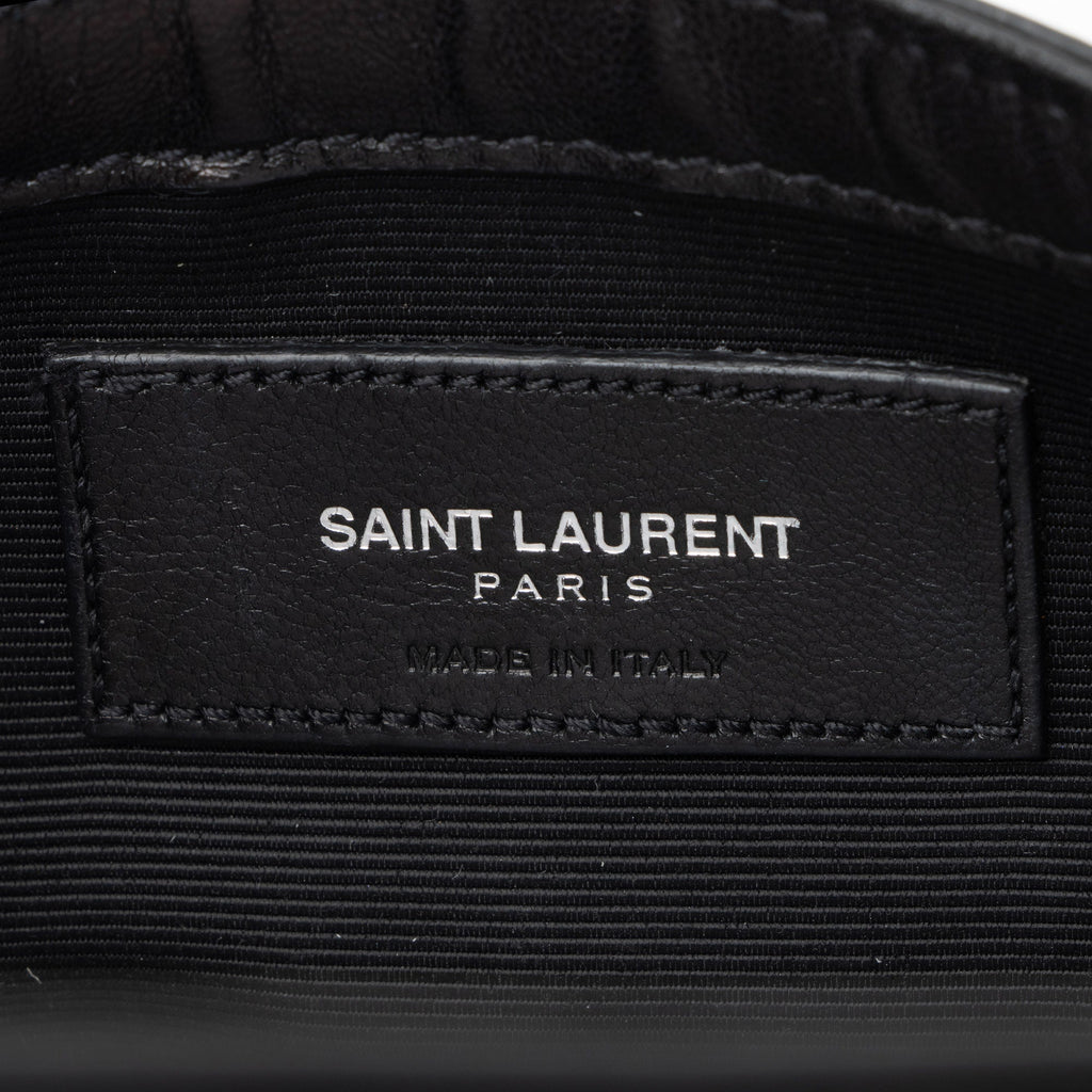 Saint Laurent Matelasse Leather Floral Applique Monogram Classic Baby Chain Bag