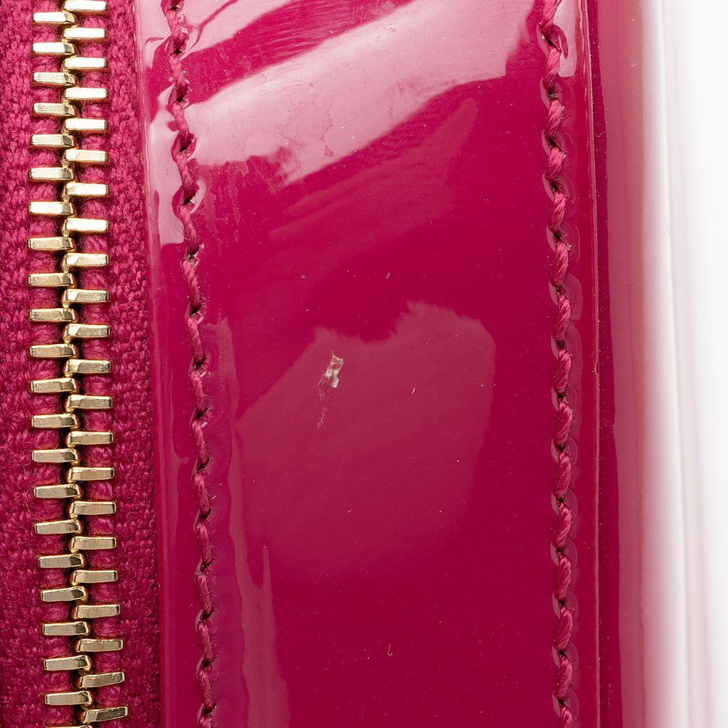 Saint Laurent Matelasse Patent Lambskin Monogram Vicky Camera Bag