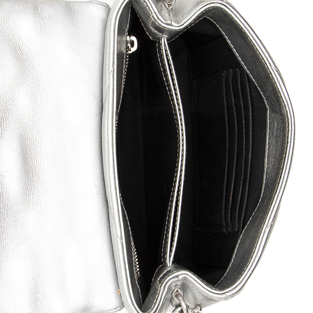 Saint Laurent Metallic Matelasse Calfskin LouLou Toy Crossbody Bag (SHF-21046)