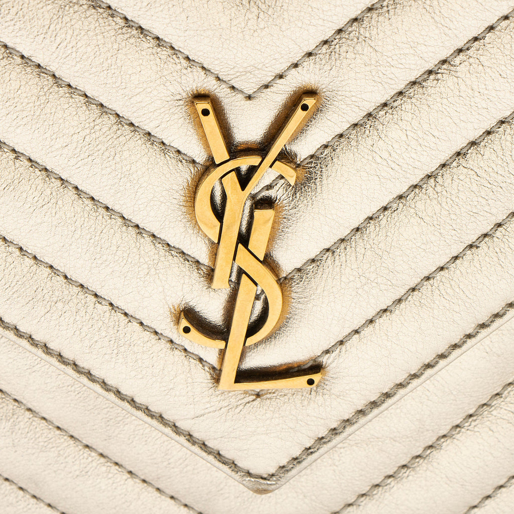 Saint Laurent Metallic Matelasse Lambskin Monogram Joe Backpack