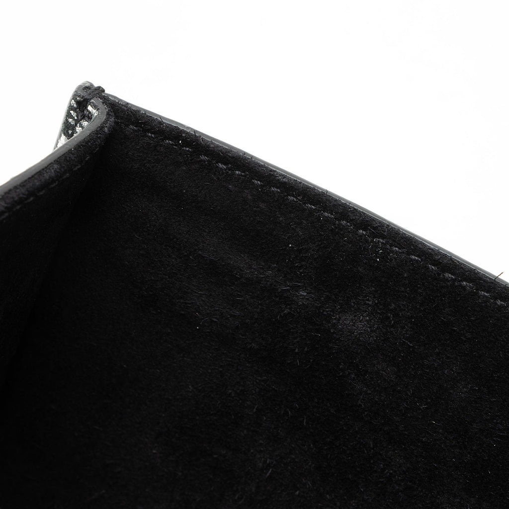Saint Laurent Metallic Woven Leather Monogram Kate Small Shoulder Bag