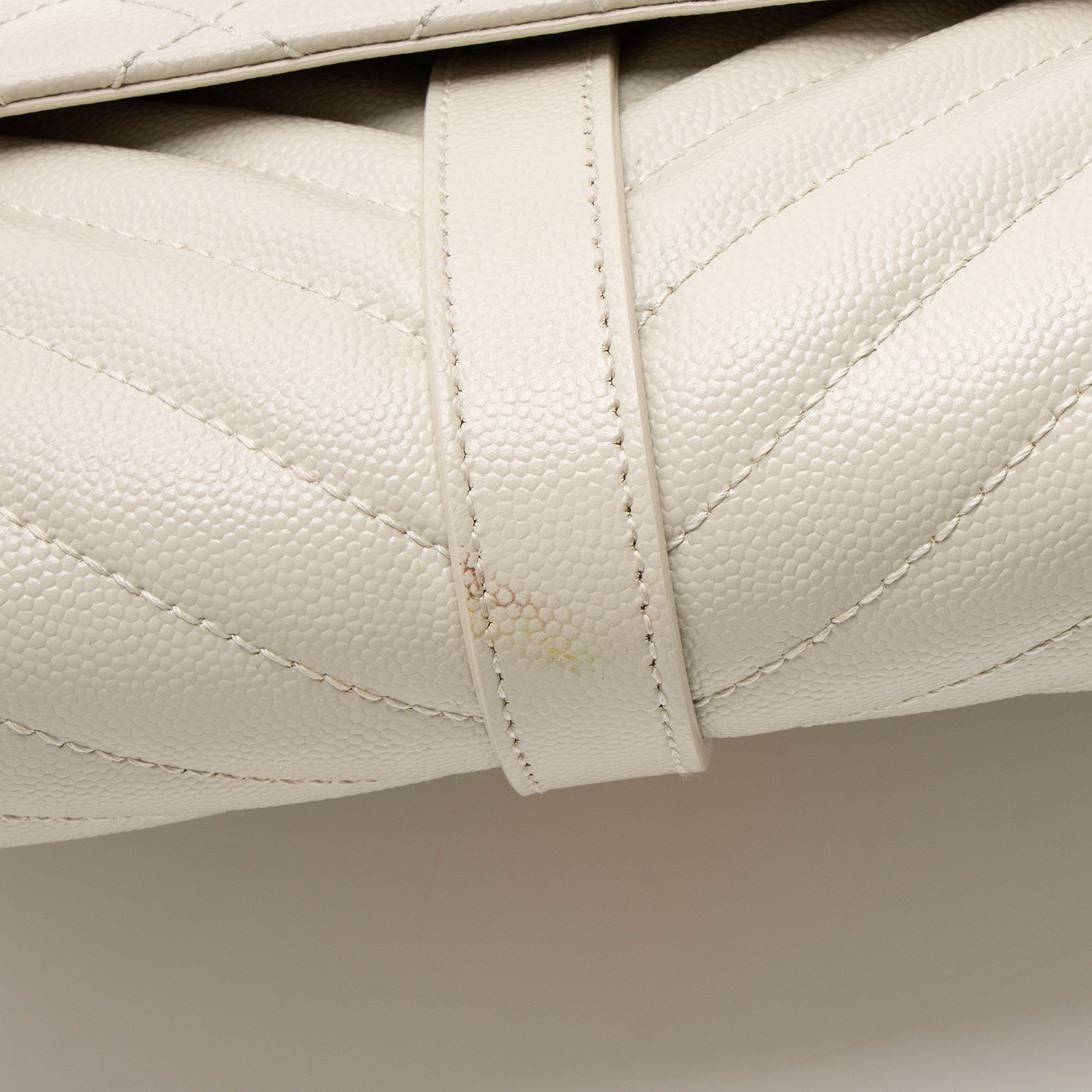 Saint Laurent Mixed Matelasse Grain de Poudre Monogram Large Shoulder Bag