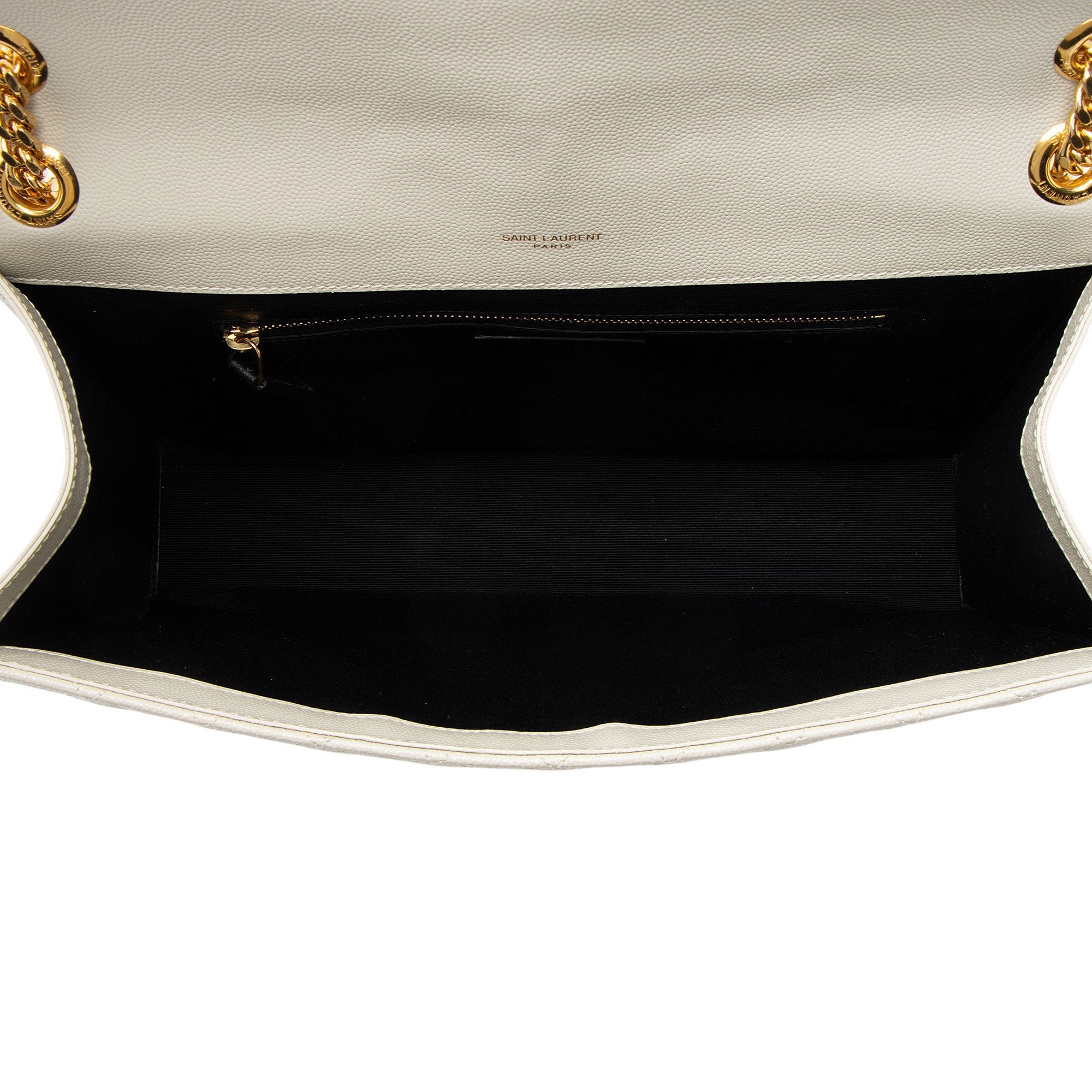 Saint Laurent Mixed Matelasse Grain de Poudre Monogram Large Shoulder Bag