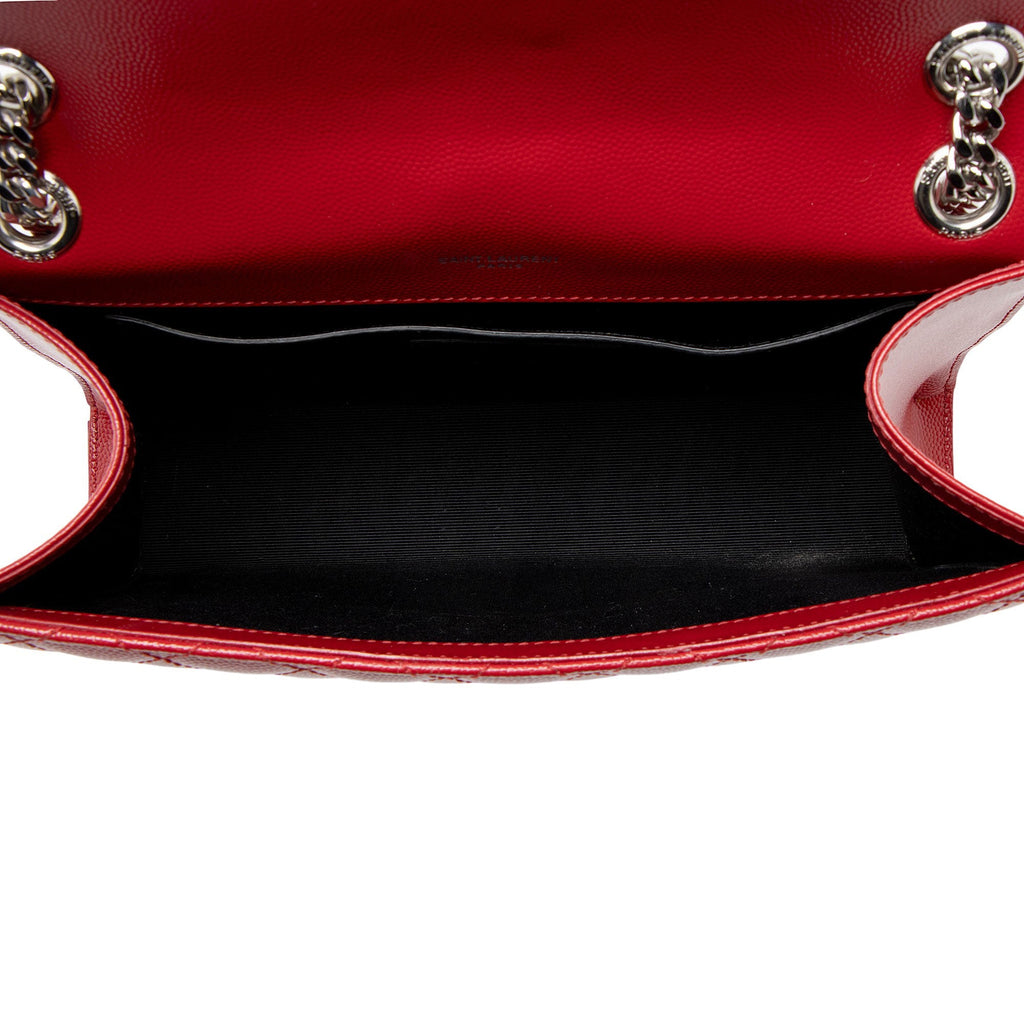 Saint Laurent Mixed Matelasse Grain de Poudre Monogram Medium Shoulder Bag