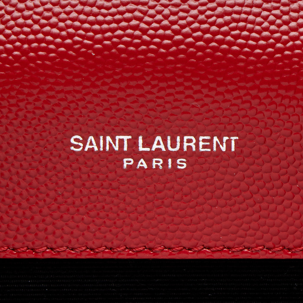 Saint Laurent Mixed Matelasse Grain de Poudre Monogram Medium Shoulder Bag