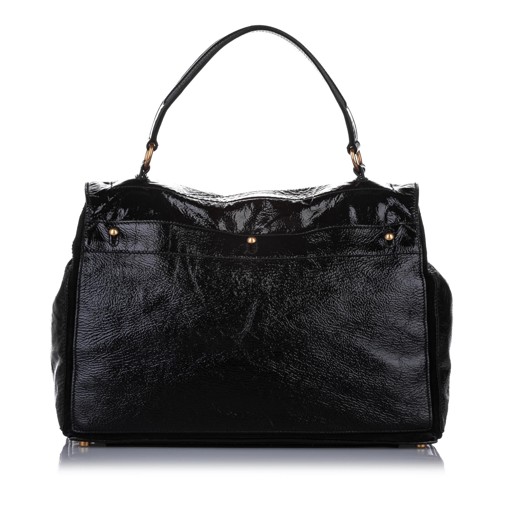 Saint Laurent Muse Two Patent Leather Handbag (SHG-22757)