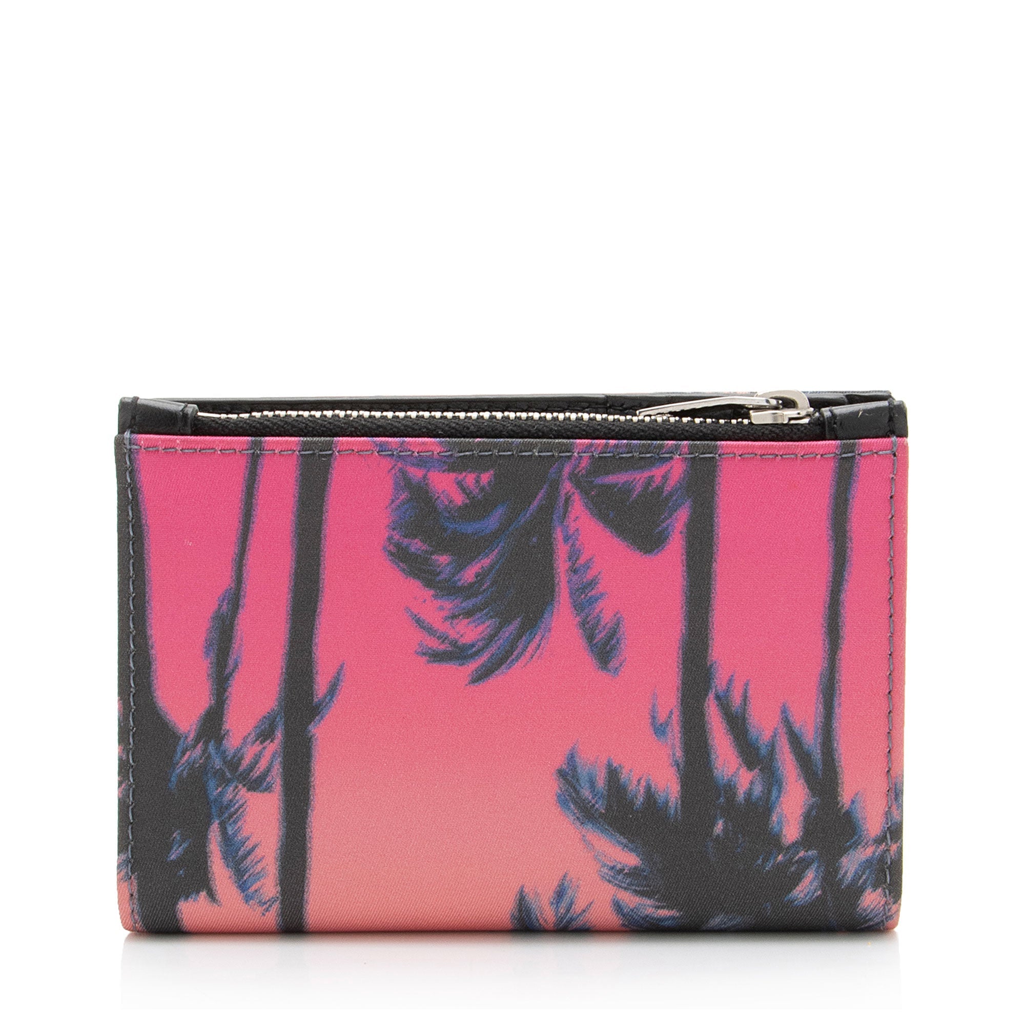Saint Laurent Nylon Dip Dye Palm Tree Wallet