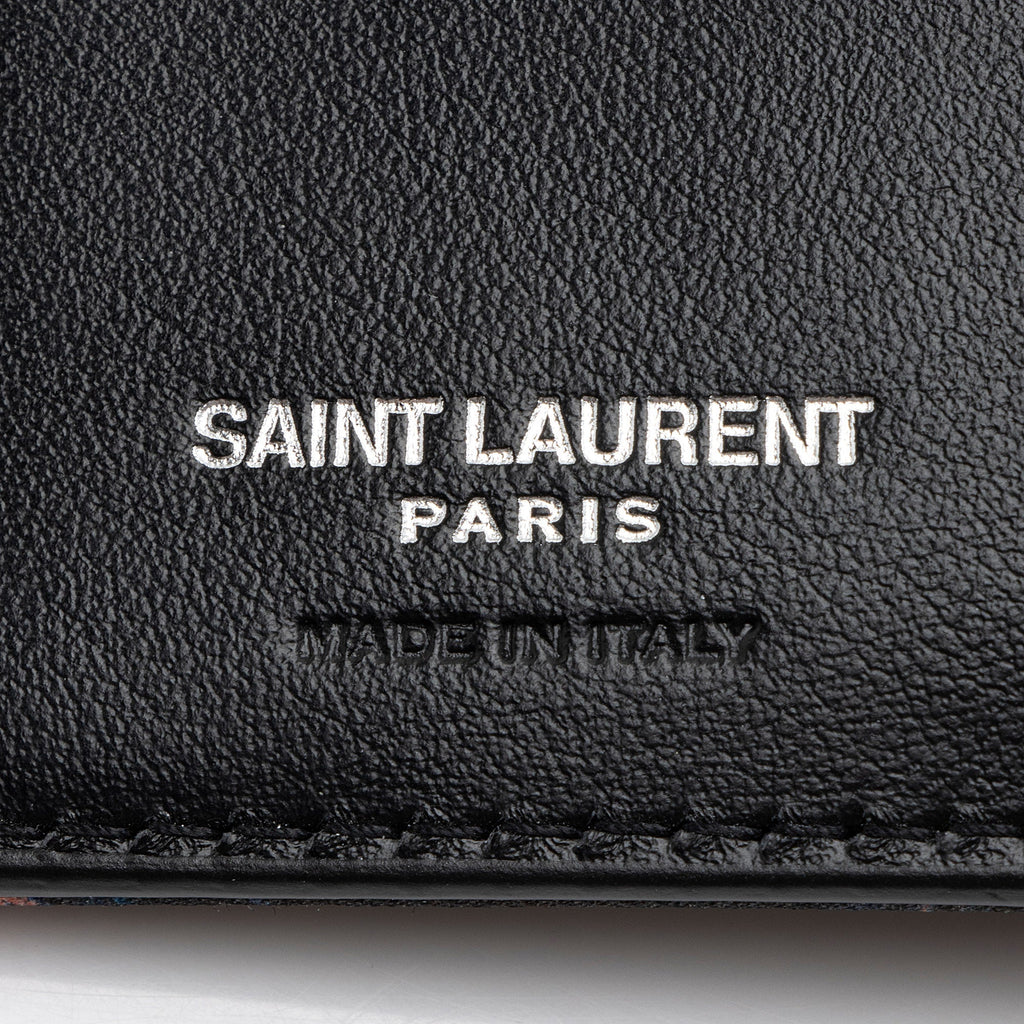 Saint Laurent Nylon Dip Dye Palm Tree Wallet