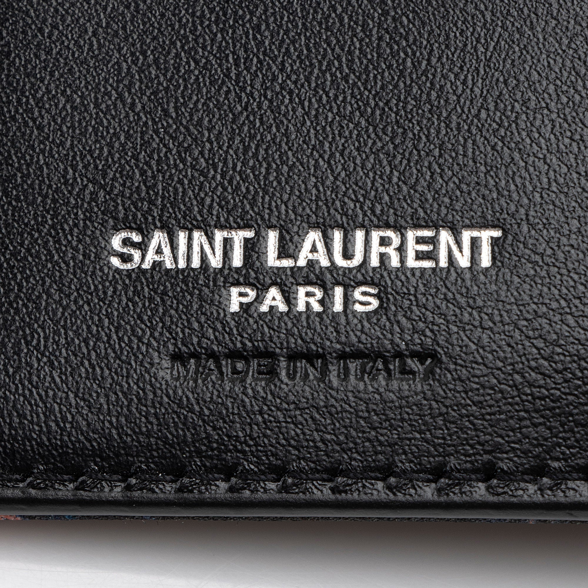Saint Laurent Nylon Dip Dye Palm Tree Wallet