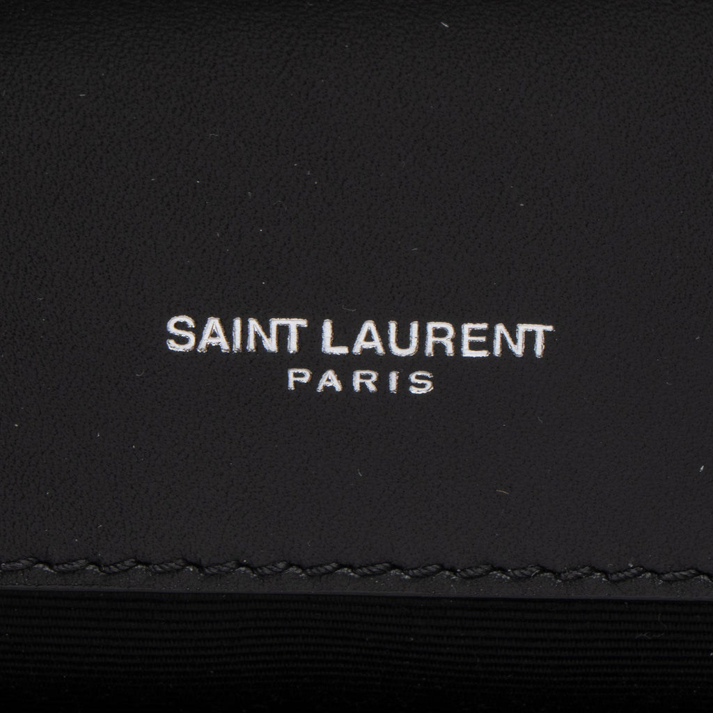 Saint Laurent Patent Grain de Poudre Monogram Kate Small Shoulder Bag
