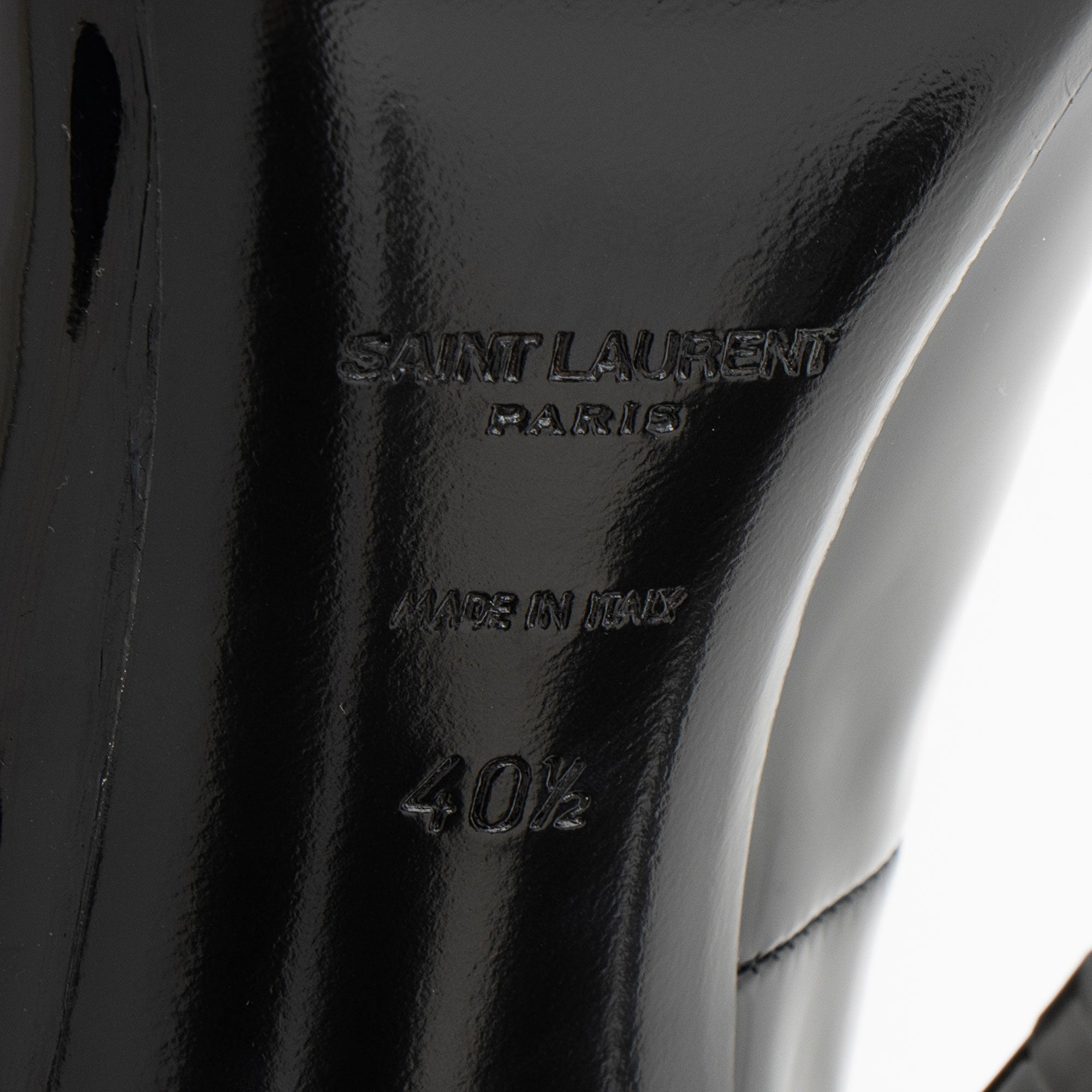 Saint Laurent Patent Leather Blade Pumps - Size 10.5 / 40.5