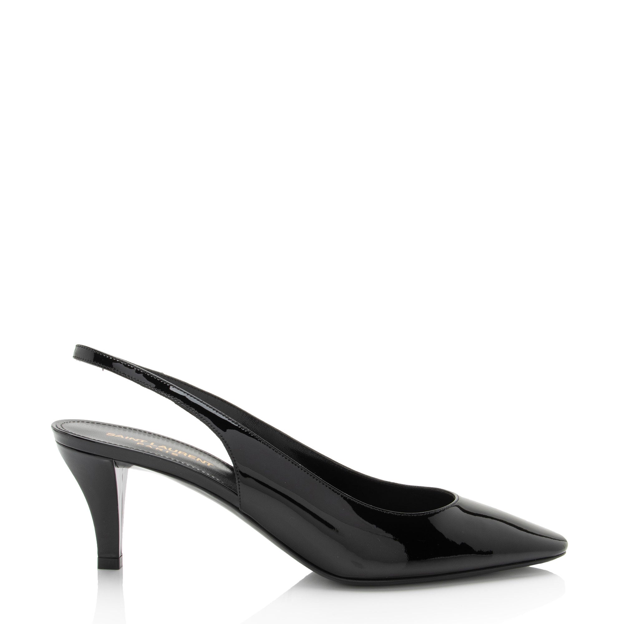 Saint Laurent Patent Leather Carole Slingback Pumps - Size 10 / 40 (SHF-nC31aU)