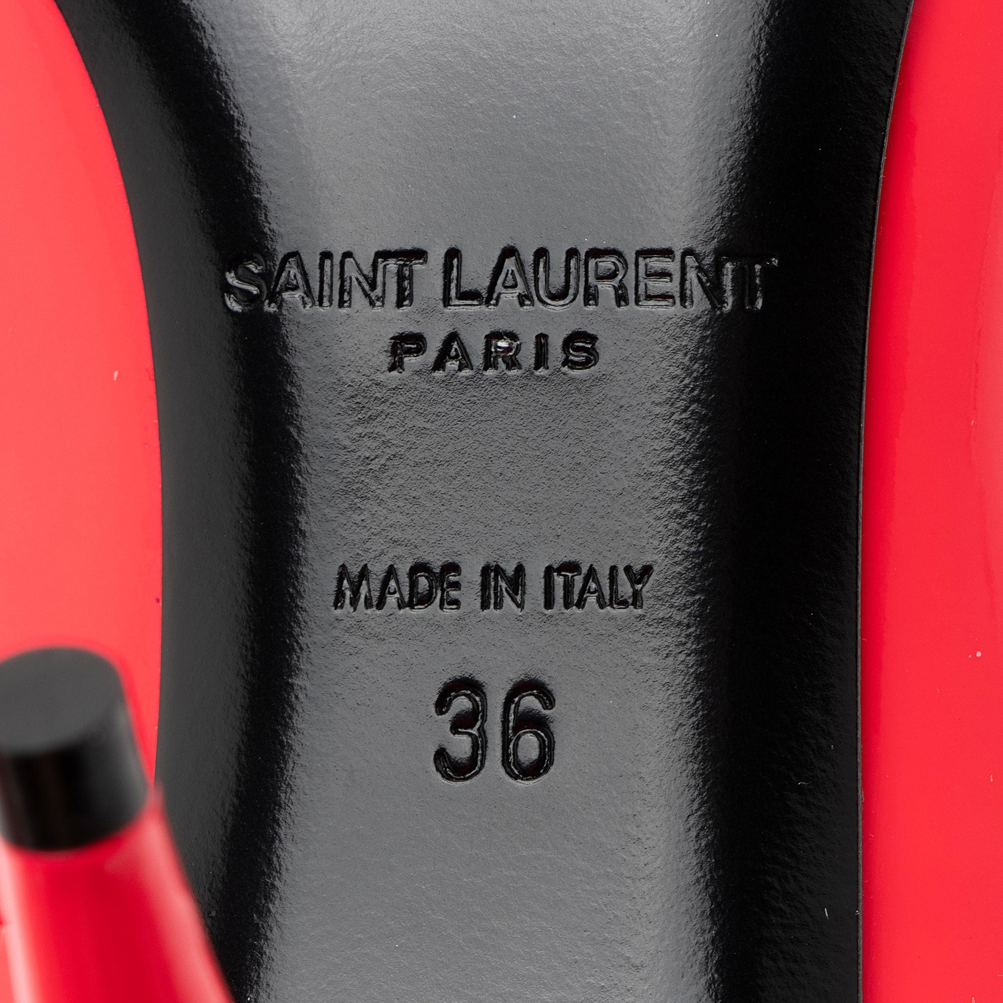 Saint Laurent Patent Leather Kiki Pumps - Size 6 / 36