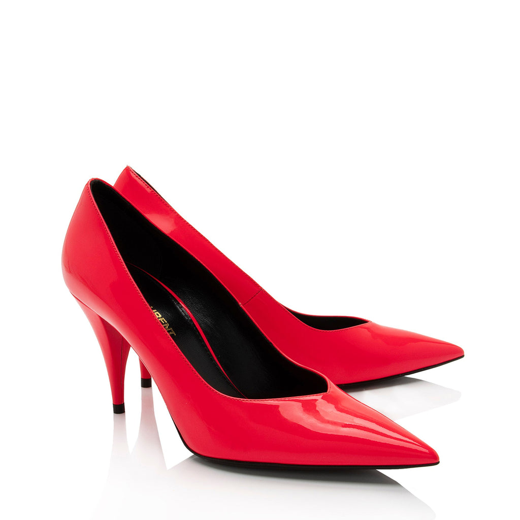 Saint Laurent Patent Leather Kiki Pumps - Size 6 / 36