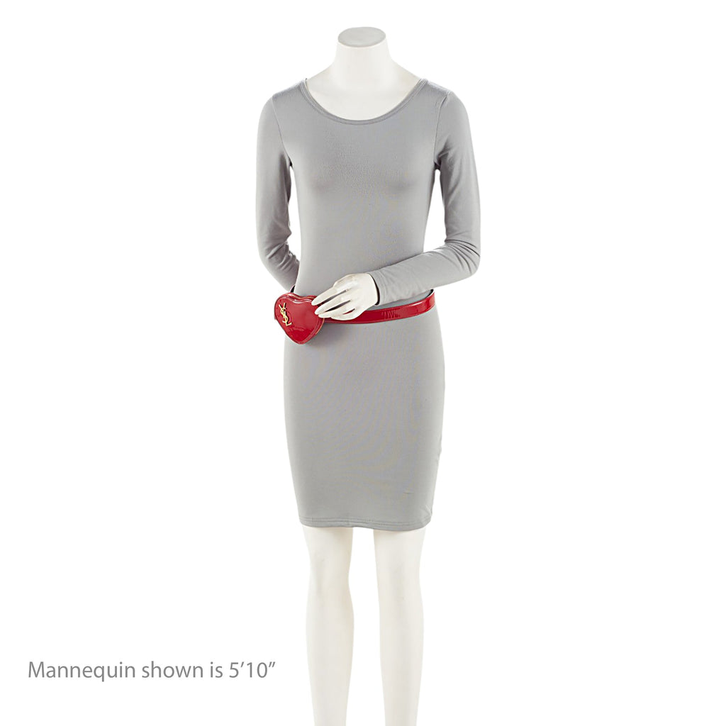 Saint Laurent Patent Leather Love Heart Belt Bag