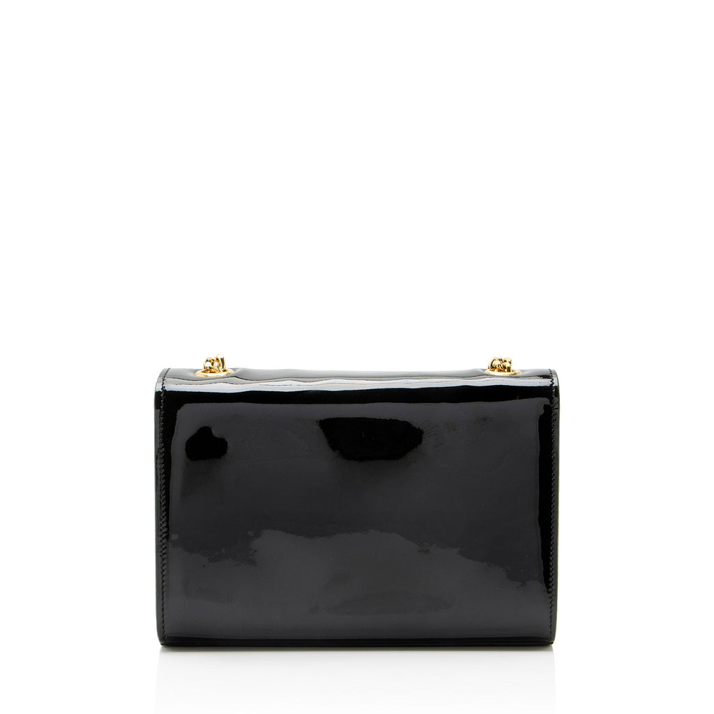 Saint Laurent Patent Leather Monogram Kate Tassel Mini Shoulder Bag