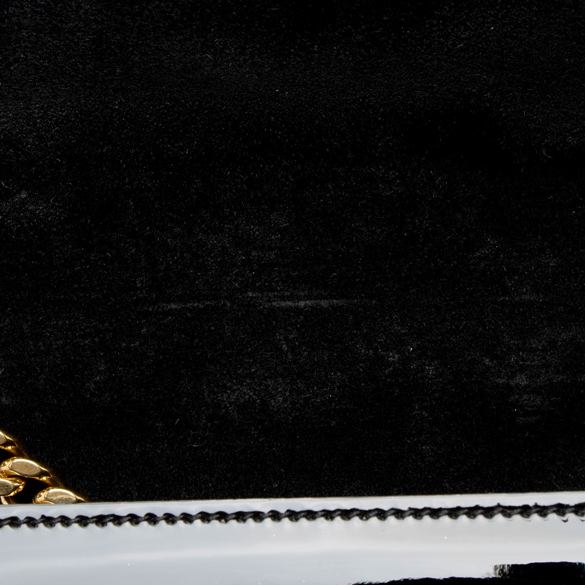 Saint Laurent Patent Leather Monogram Kate Tassel Mini Shoulder Bag