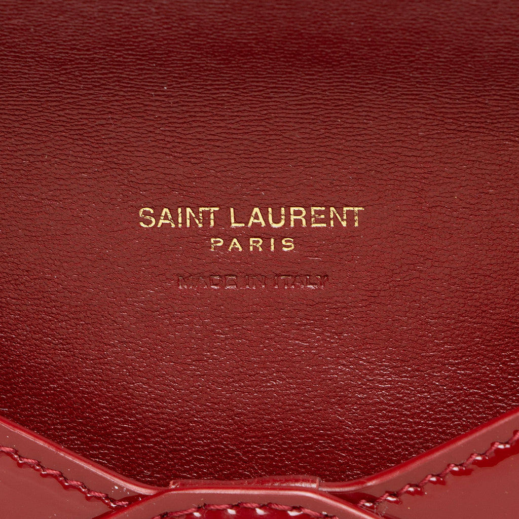 Saint Laurent Patent Leather Envelope Pouch