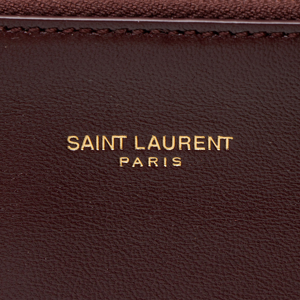 Saint Laurent Patent Leather Rendez-Vouz Medium Hobo