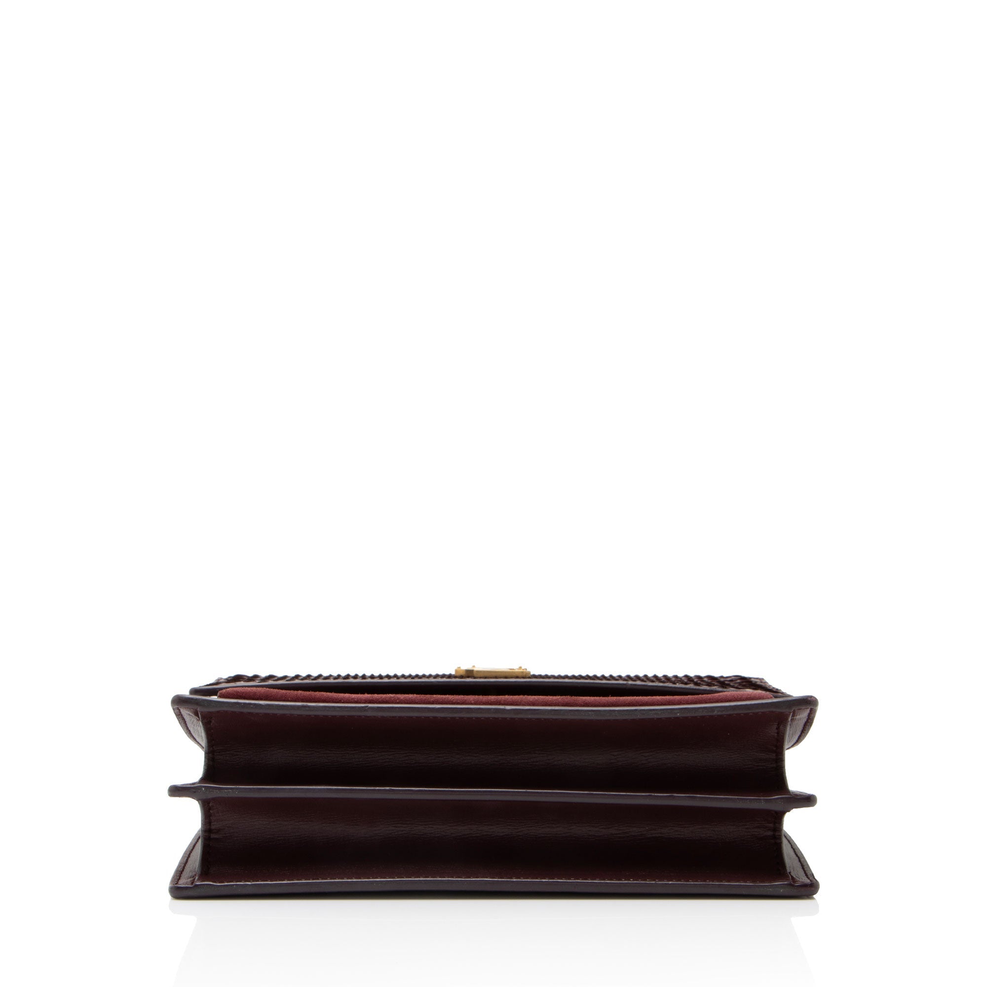 Saint Laurent Python Suede Monogram Sunset Medium Shoulder Bag