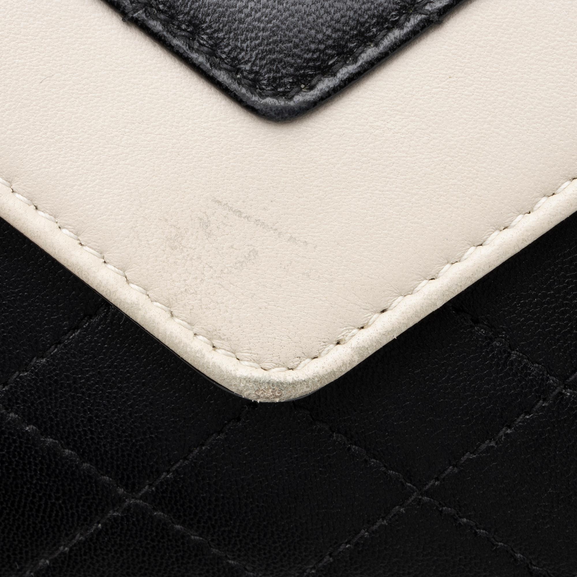 Saint Laurent Quilted Lambskin Monogram Gaby Shoulder Bag (SHF-23711)