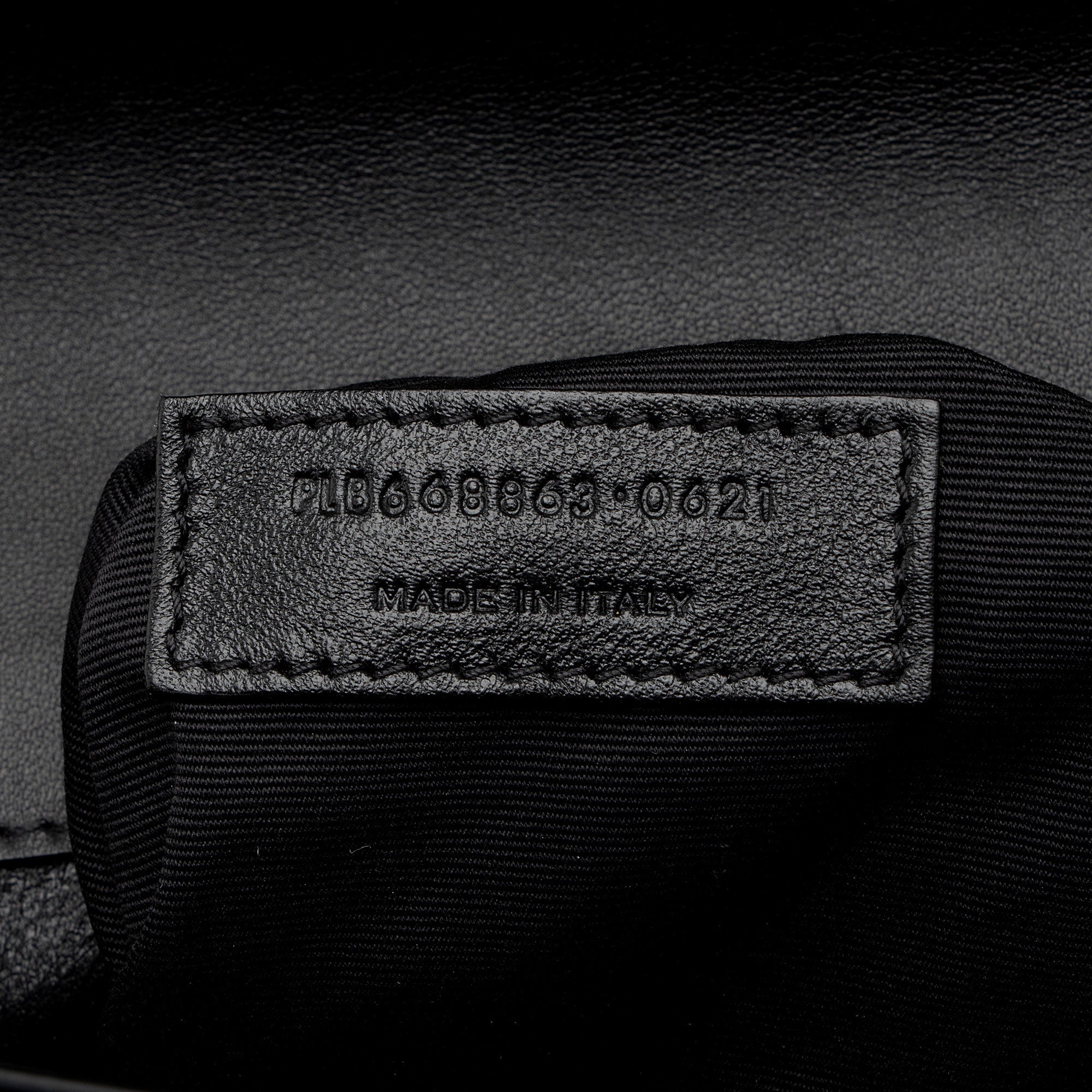 Saint Laurent Quilted Lambskin Monogram Gaby Shoulder Bag