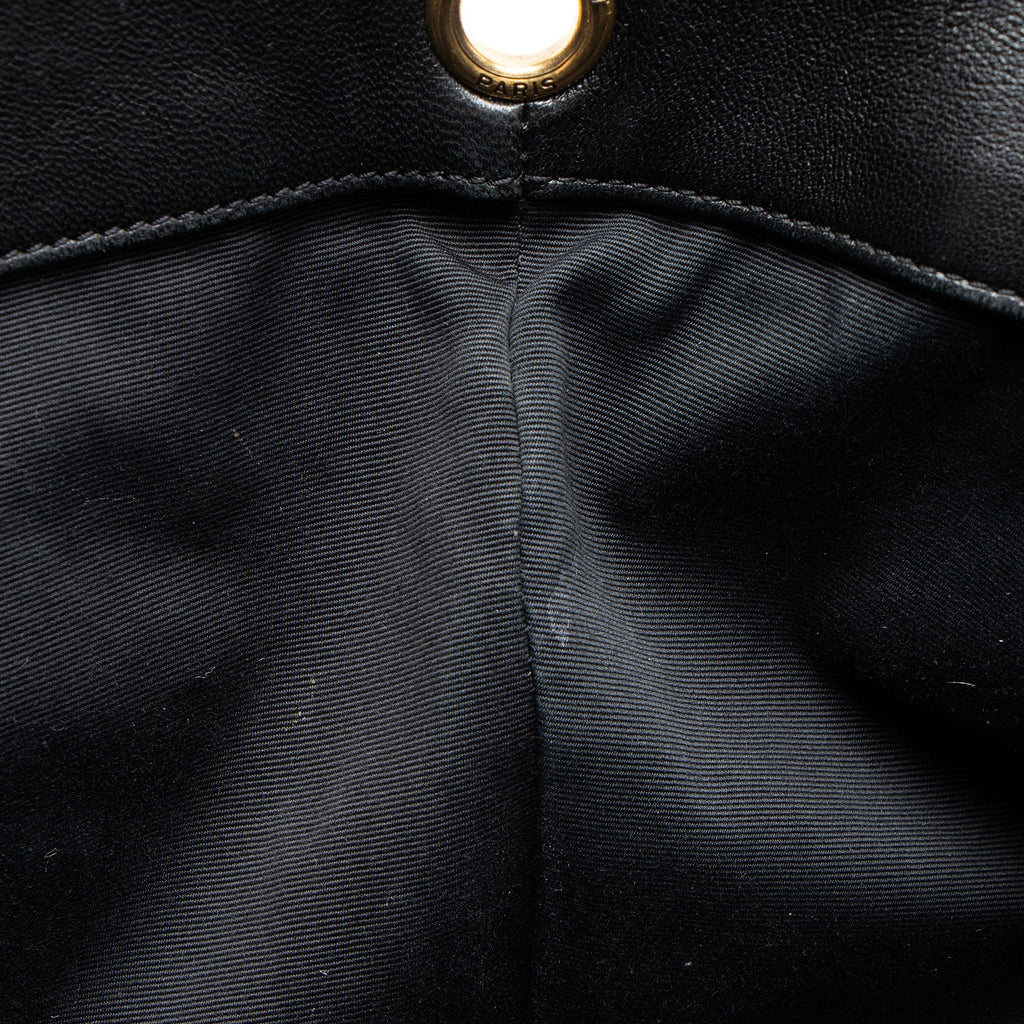 Saint Laurent Quilted Lambskin Monogram Icare Maxi Shopping Tote