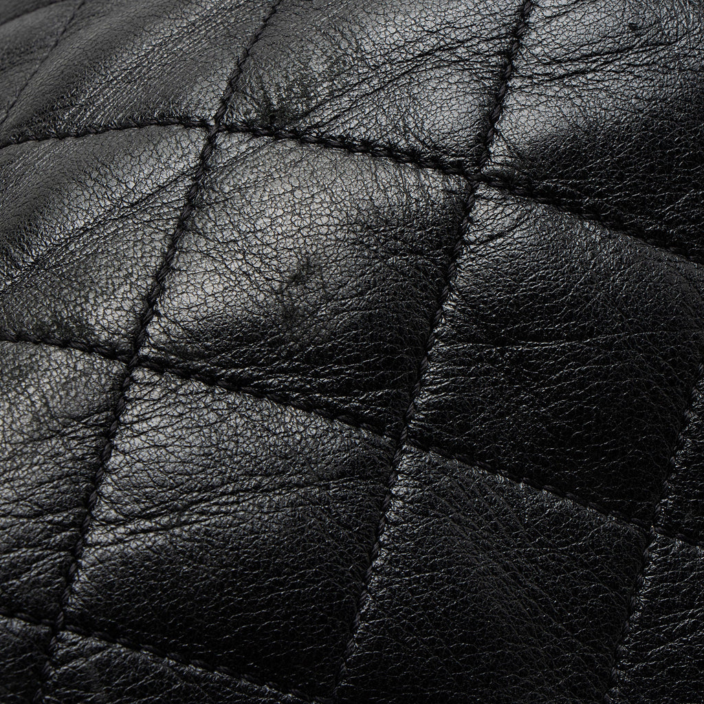 Saint Laurent Quilted Lambskin Monogram Icare Maxi Shopping Tote