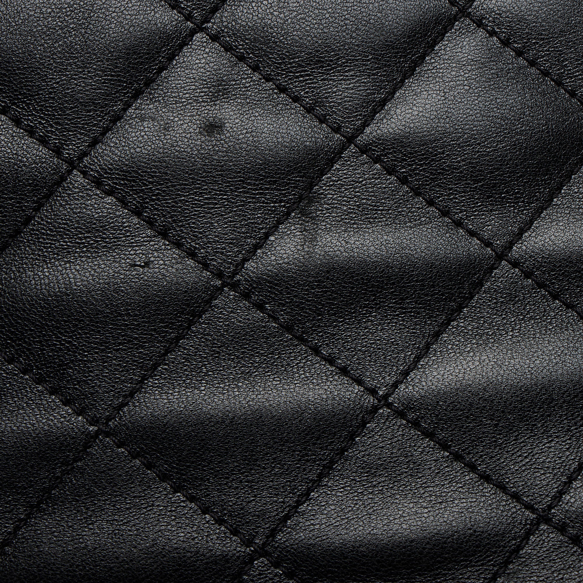 Saint Laurent Quilted Lambskin Monogram Icare Maxi Shopping Tote