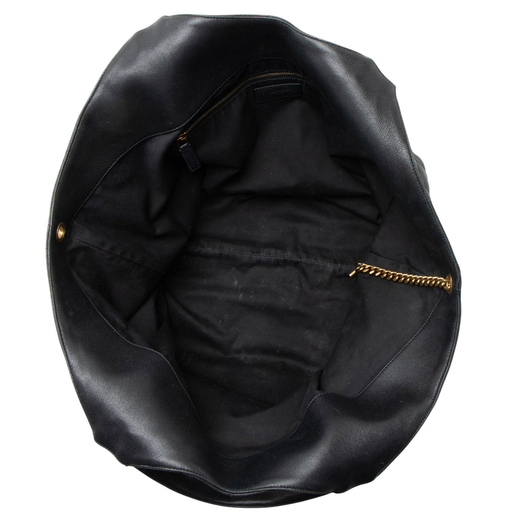 Saint Laurent Quilted Lambskin Monogram Icare Maxi Shopping Tote