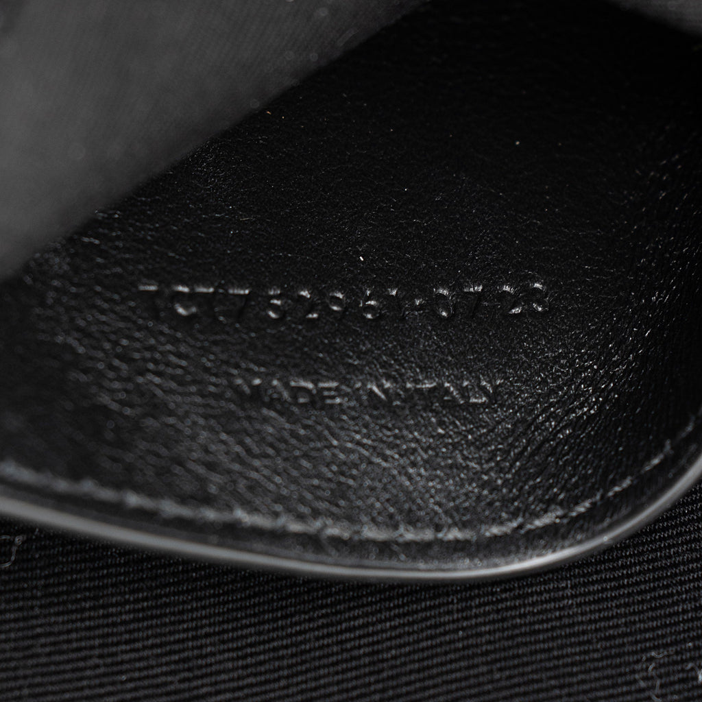 Saint Laurent Quilted Lambskin Monogram Kate Clutch