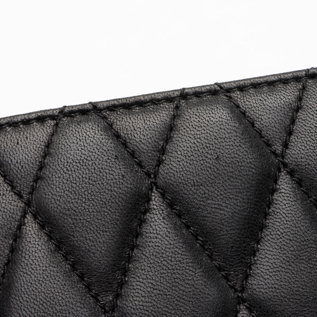 Saint Laurent Quilted Lambskin Monogram Kate Clutch