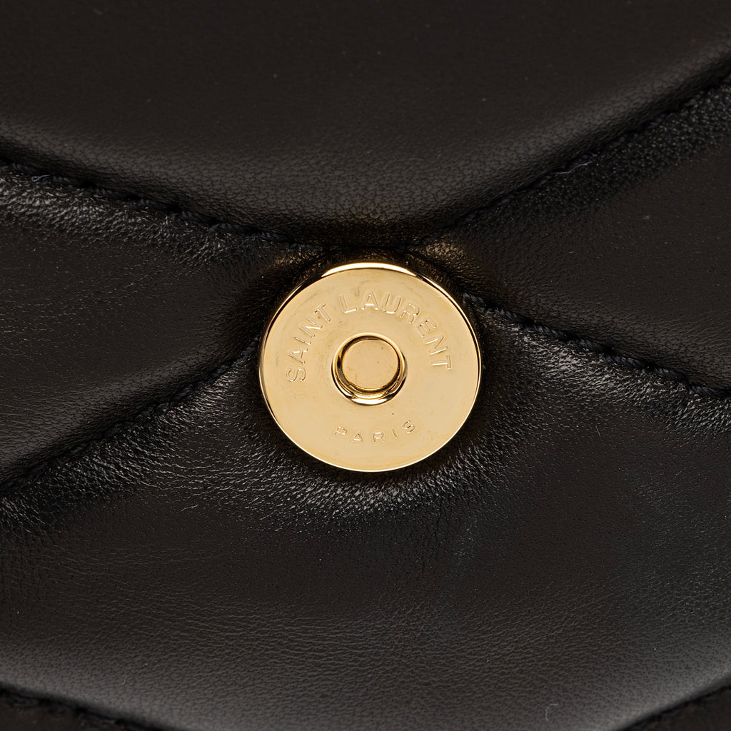 Saint Laurent Quilted Lambskin Monogram Le 57 Hobo (SHF-tj7V1J)