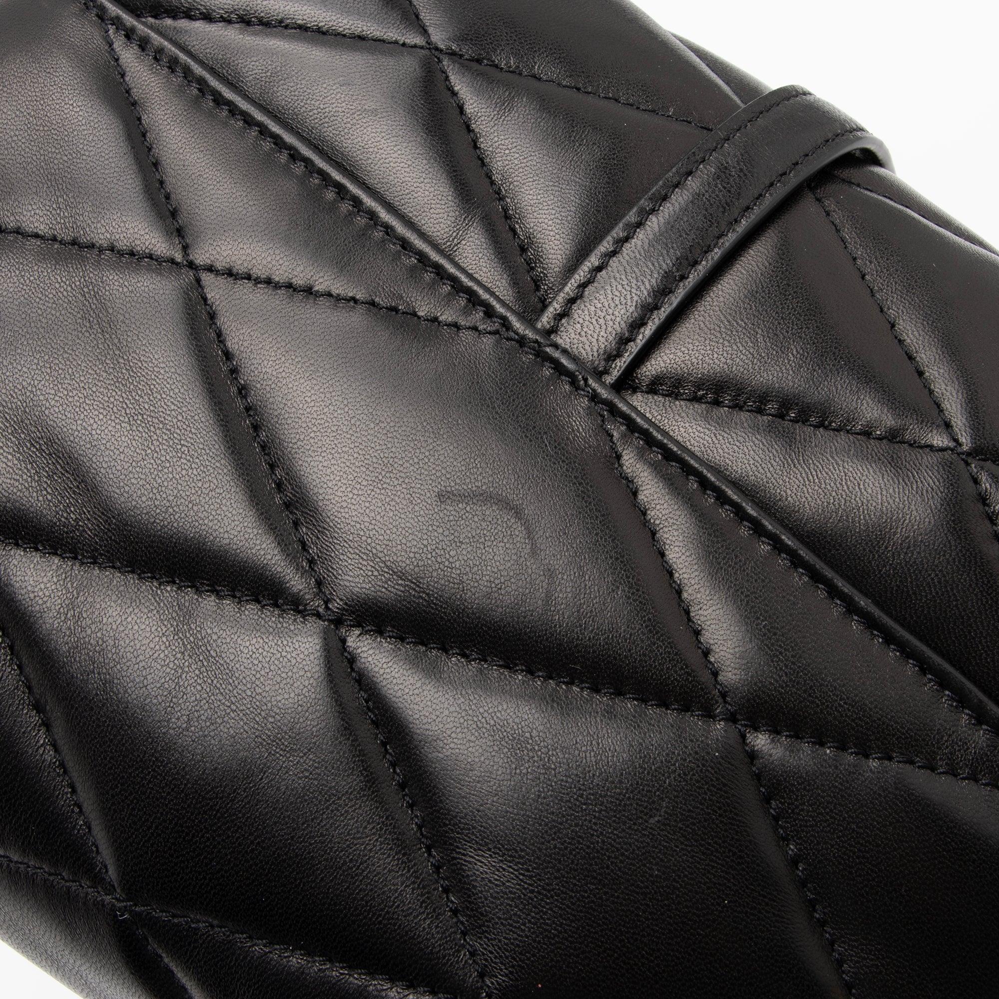 Saint Laurent Quilted Lambskin Monogram Le 57 Hobo (SHF-tj7V1J)