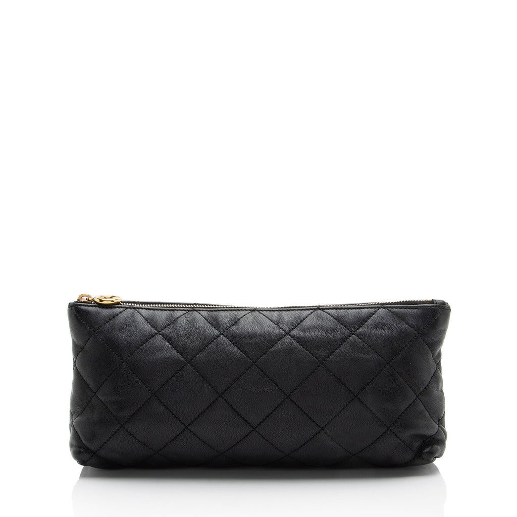 Saint Laurent Quilted Lambskin Pouch