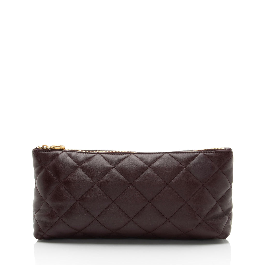 Saint Laurent Quilted Lambskin Pouch