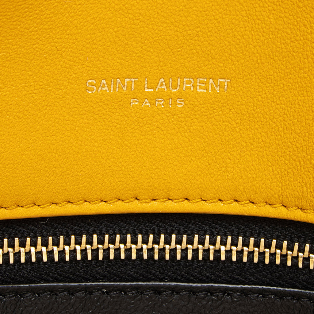 Saint Laurent Quilted Lambskin Puffer Sade Clutch