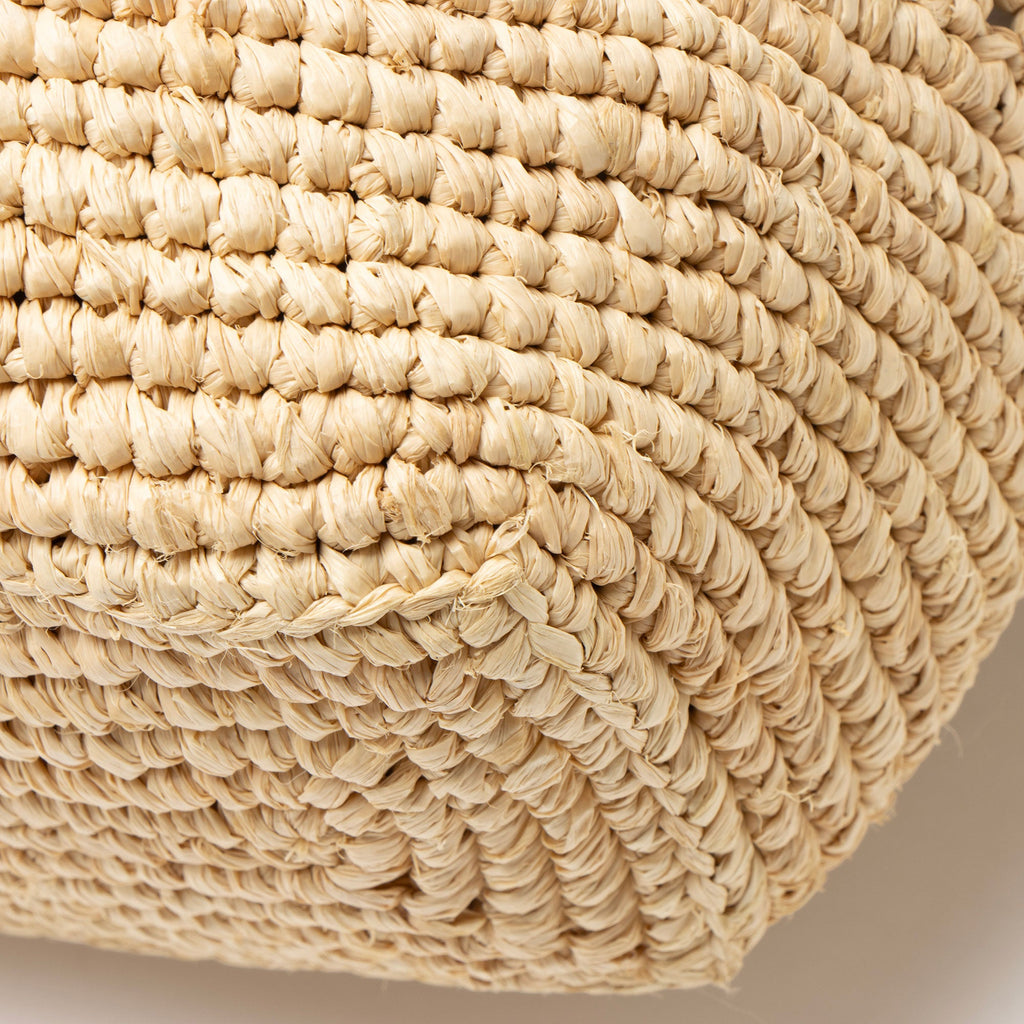 Saint Laurent Raffia Monogram Icare Maxi Shopping Tote